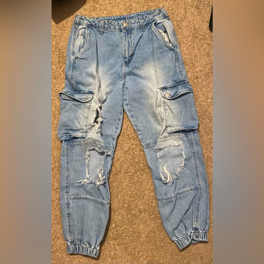 Denim Cargo Jeans From Aeropostal
